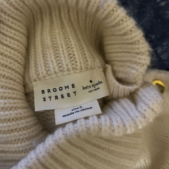 Kate Spade White Star Turtleneck Sweater - Picture 9 of 15